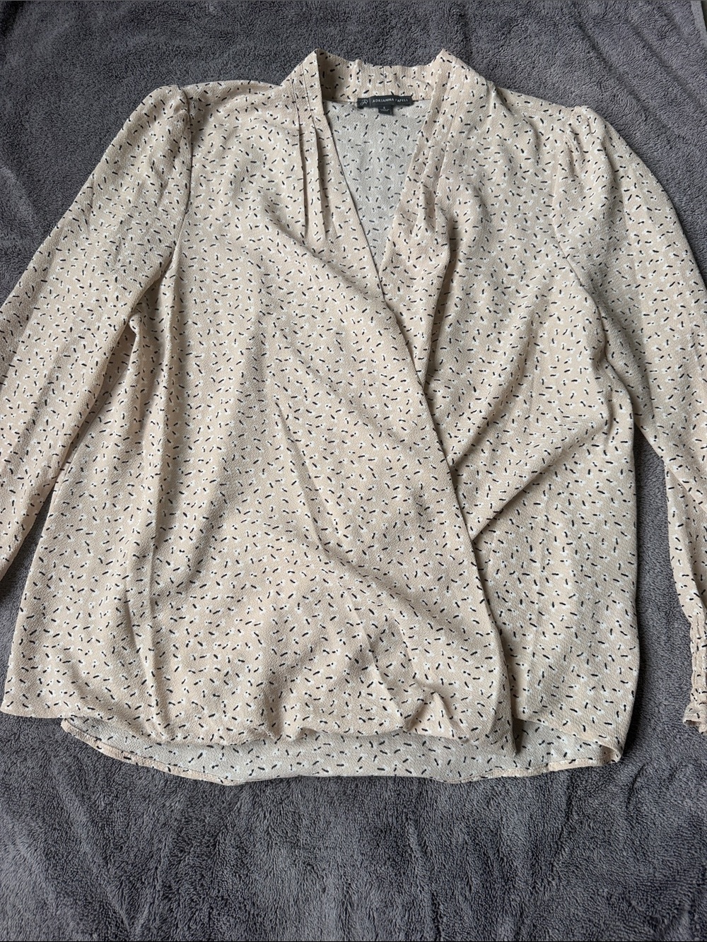 Adrianna Papel faux wrap blouse